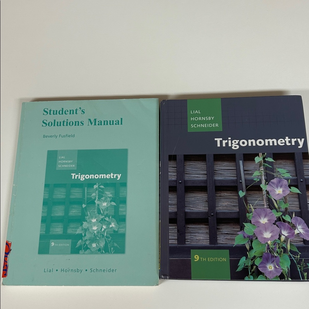 Trigonometry Textbook and Solutions Manual Set
